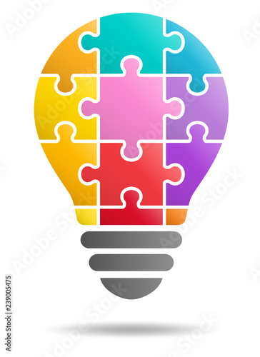 Puzzle light bulb