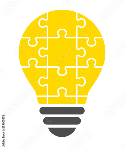 Puzzle light bulb