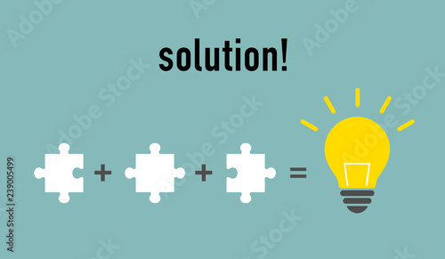 Puzzle light bulb -solution image-
