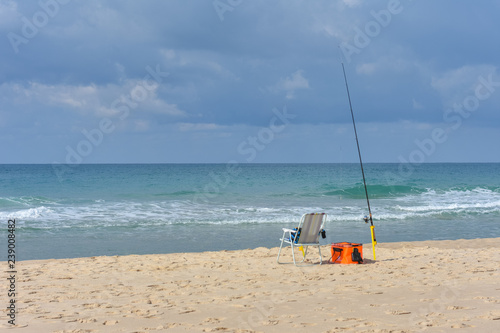Fototapeta Naklejka Na Ścianę i Meble -  fishing by the sea
