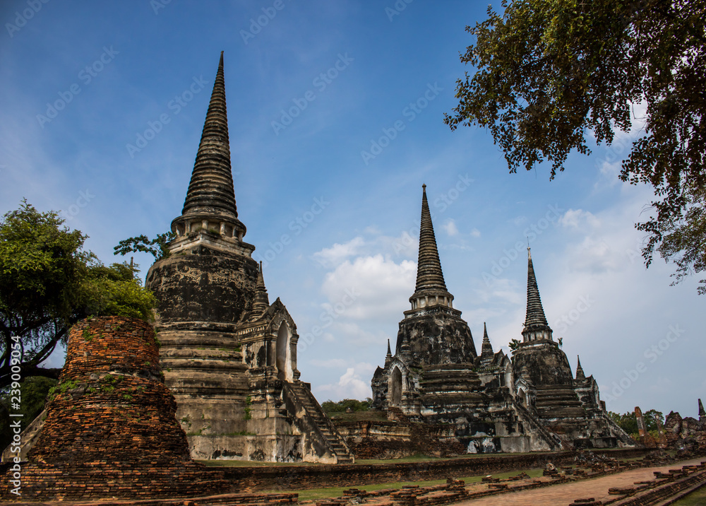 The ancient Ayutthaya sightseeing spots