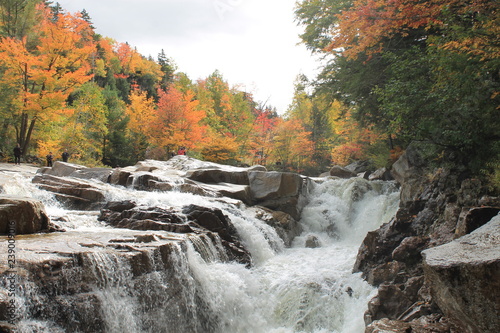 New Hampshire Waterfall in Autum
