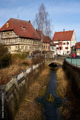 Historische Altstadt von Dettelbach, Landkreis Kitzingen, Unterfranken, Franken, Bayern, Deutschland