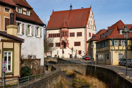 Historische Altstadt von Dettelbach, Landkreis Kitzingen, Unterfranken, Franken, Bayern, Deutschland