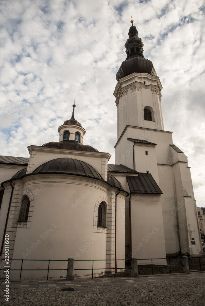 Kostel sv. Vaclava church in Ostrava city in Czech republic