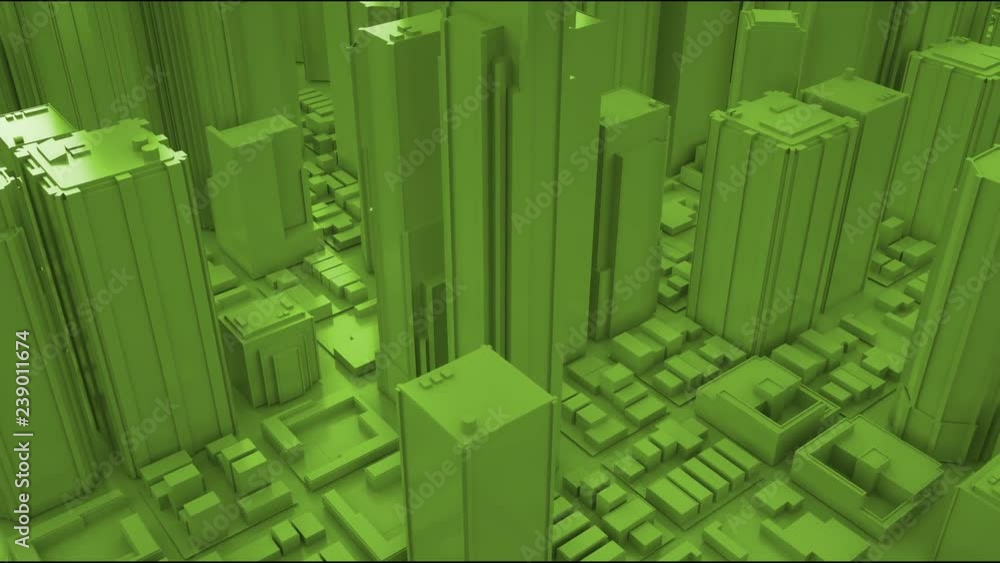 Abstract City Render. Skyline aerial view flying. 3D rendering. Abstract City Render. Skyline aerial view flying. 3D rendering.