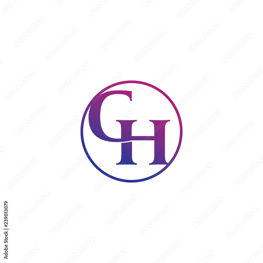 initial letter logo started with letter G in various style and color