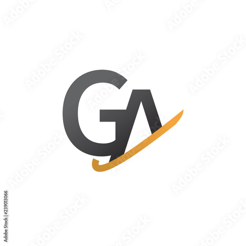 initial letter logo started with letter G in various style and color