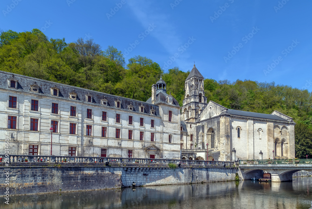 Fototapeta premium Abbey of Brantome and its bell tower, France