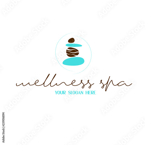 premade logo, logo para spa, beauty spa, massage center, relax, relajacion, spa salon, business logo