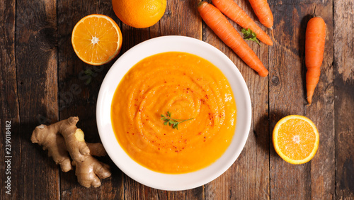 carrot and orange soup photo