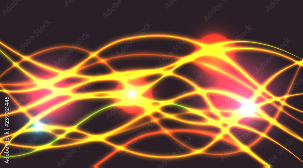 Abstract background with golden lines Abstract background with golden lines