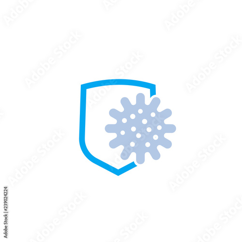 antibacterial protection vector icon