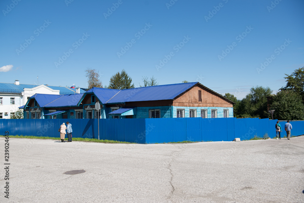 schönes Haus im Russischen Still