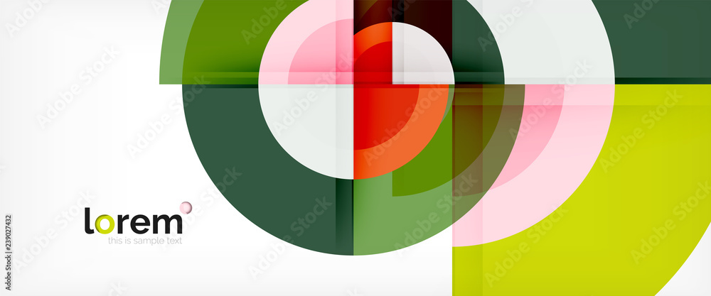 Multicolored round shapes abstract background Multicolored round shapes abstract background