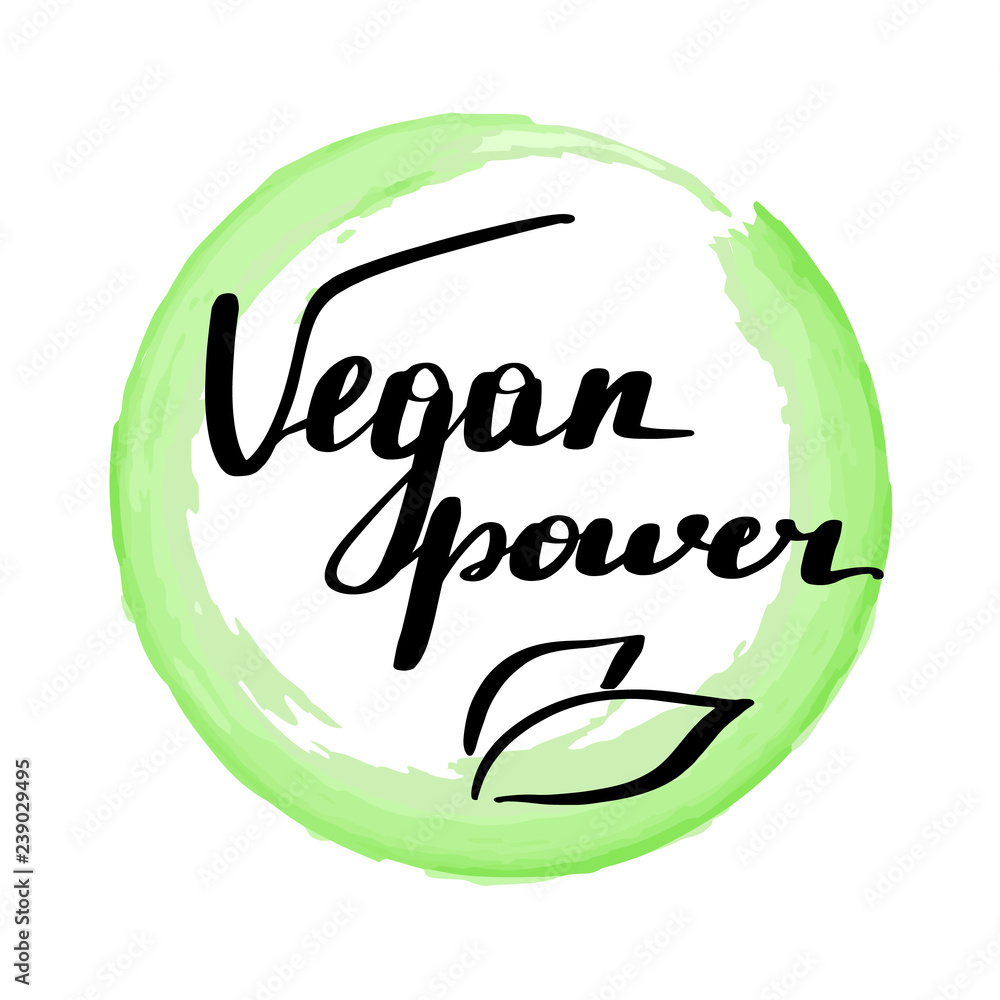 Obraz Napis napis vegan power.
