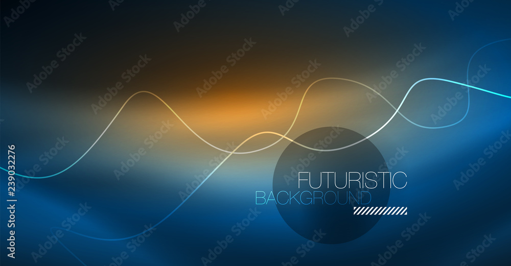 Glowing abstract wave on dark, shiny motion, Christmas and New Year magic space light. Techno abstract background Glowing abstract wave on dark, shiny motion, Christmas and New Year magic space light. Techno abstract background