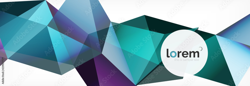 Modern geometric background. Poster template with polygonal elements Modern geometric background. Poster template with polygonal elements