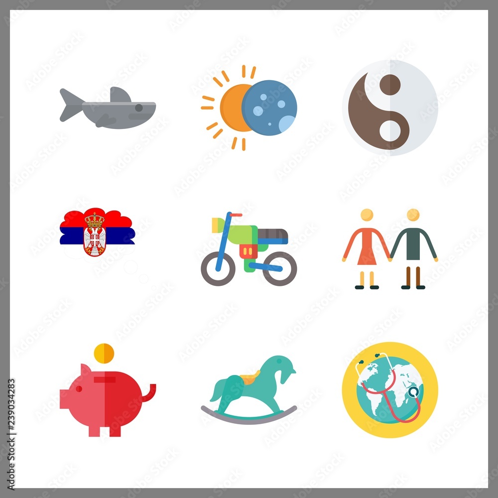 9 light icon. Vector illustration light set. savings and serbia icons for light works 9 light icon. Vector illustration light set. savings and serbia icons for light works