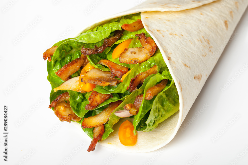 Kebab, wrap, tortilla