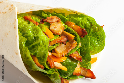 Obraz na płótnie Kebab, wrap, tortilla
