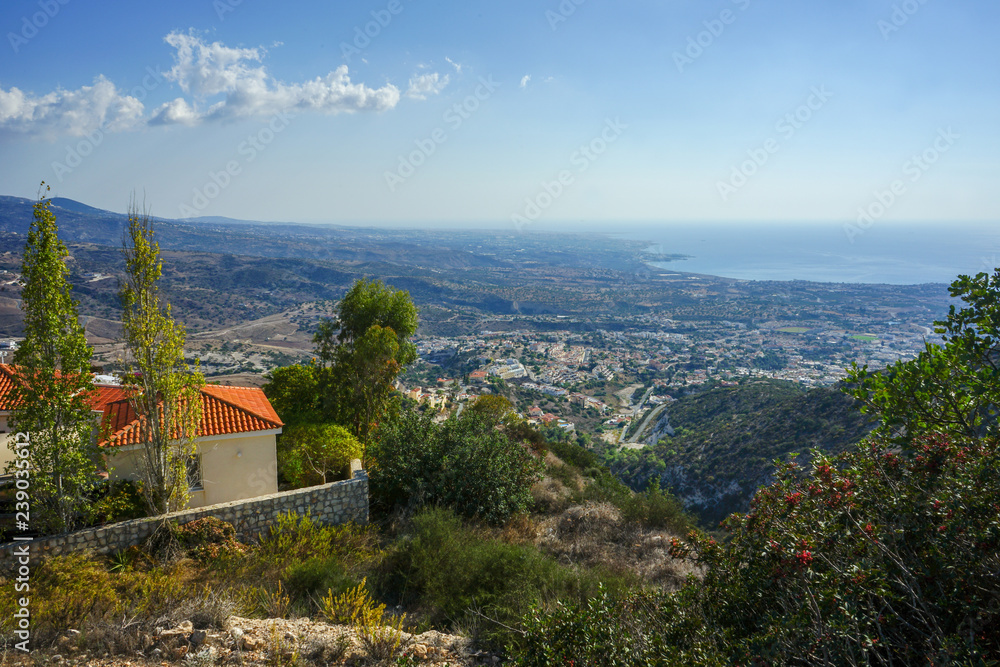 view of the village in Cyprus