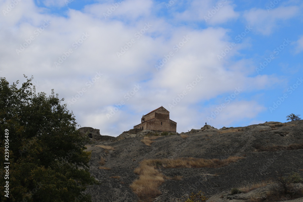 Old christian church in Uplistsikhe in Georgia