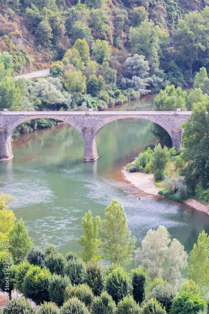 Fototapeta premium Ambialet, pont sur le Tarn, France
