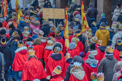 the three kings annual march  on the Christian holiday