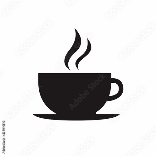 Coffee cup vector icon.