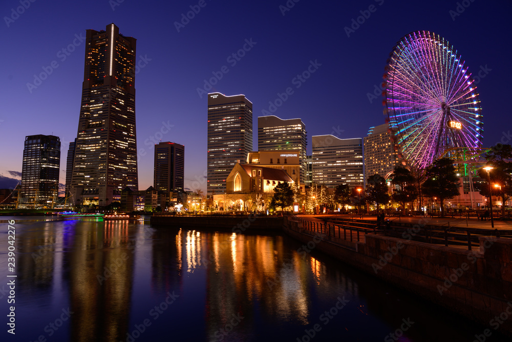 Naklejka premium 横浜の夜景