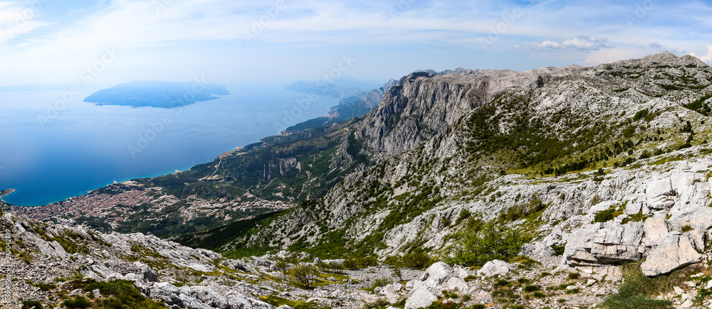 Biokovo  is the second-highest mountain range in Croatia, lalong the Dalmatian coast of the Adriatic Sea.