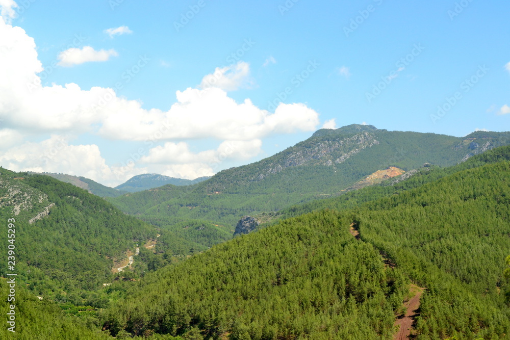 Mountains near the town of Alanya in Turkey in July 2015