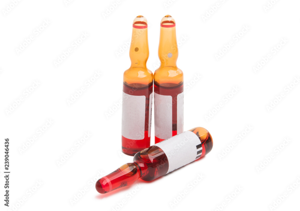 ampoules isolated