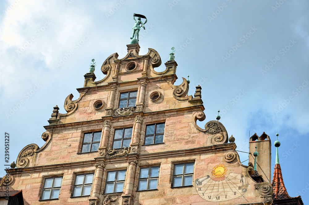 Fembohaus mit Sonnenuhr, Nürnberger Altstadt Fembohaus mit Sonnenuhr, Nürnberger Altstadt