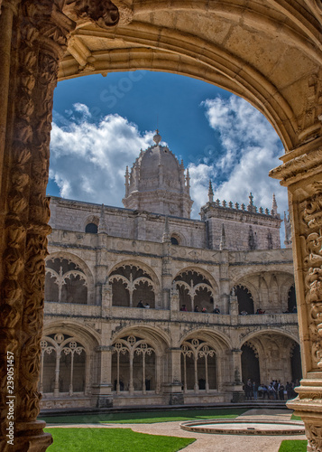 Archway View, Jeronimos Monastery, Lisbon, Portugal