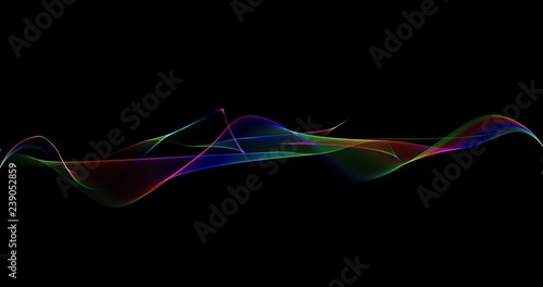 Symmetrical lines against black background