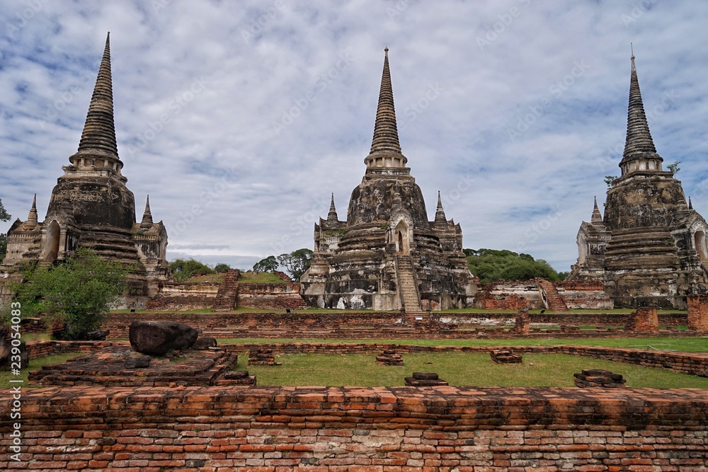Fototapeta premium temple in ayutthaya thailand