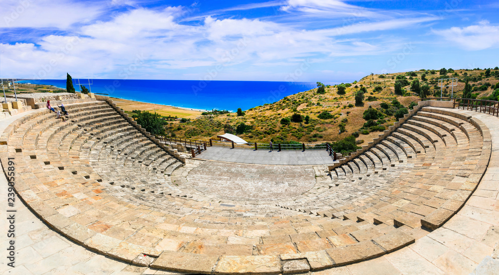 Curium Ancient Theater, (Kourion) - antique landmarks of Cyprus