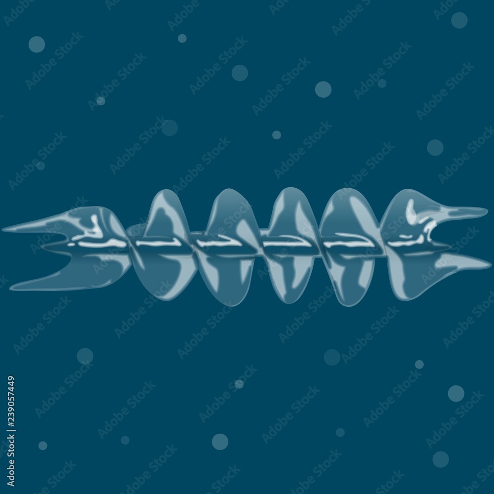 Skyfish transparent vector illustration