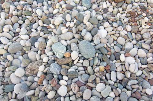 Sea stones making a background at Antalya beach