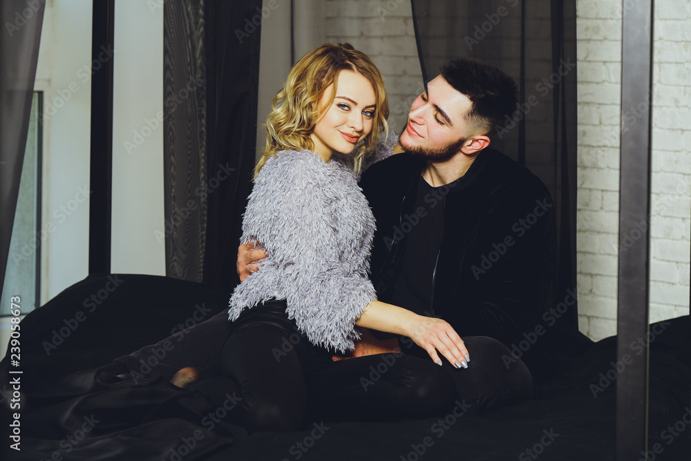 Loving couple in bed Loving couple in bed