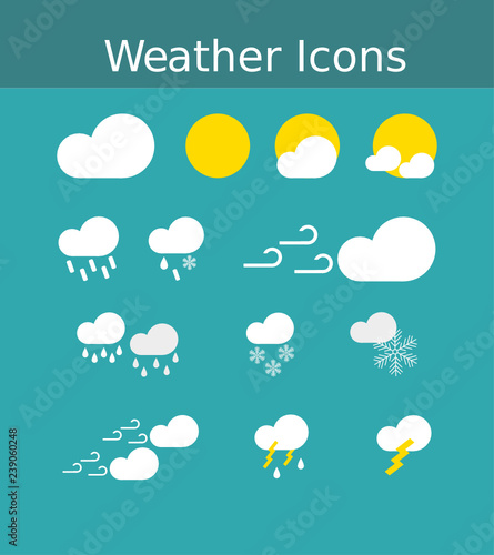 12+ Weather Icon Set © Dustin Hart