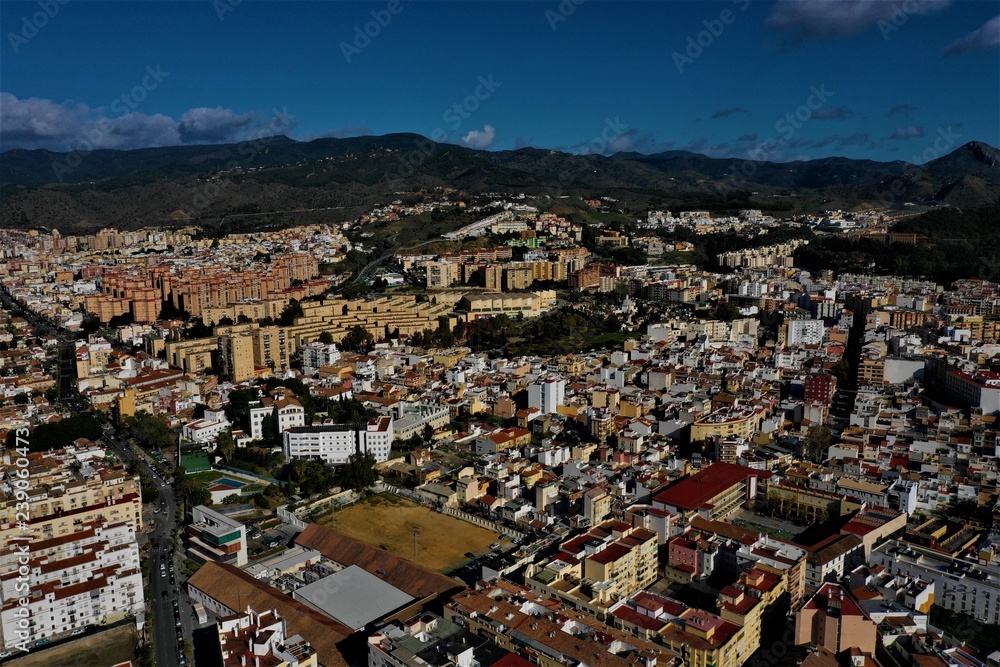 Malaga aus der Luft