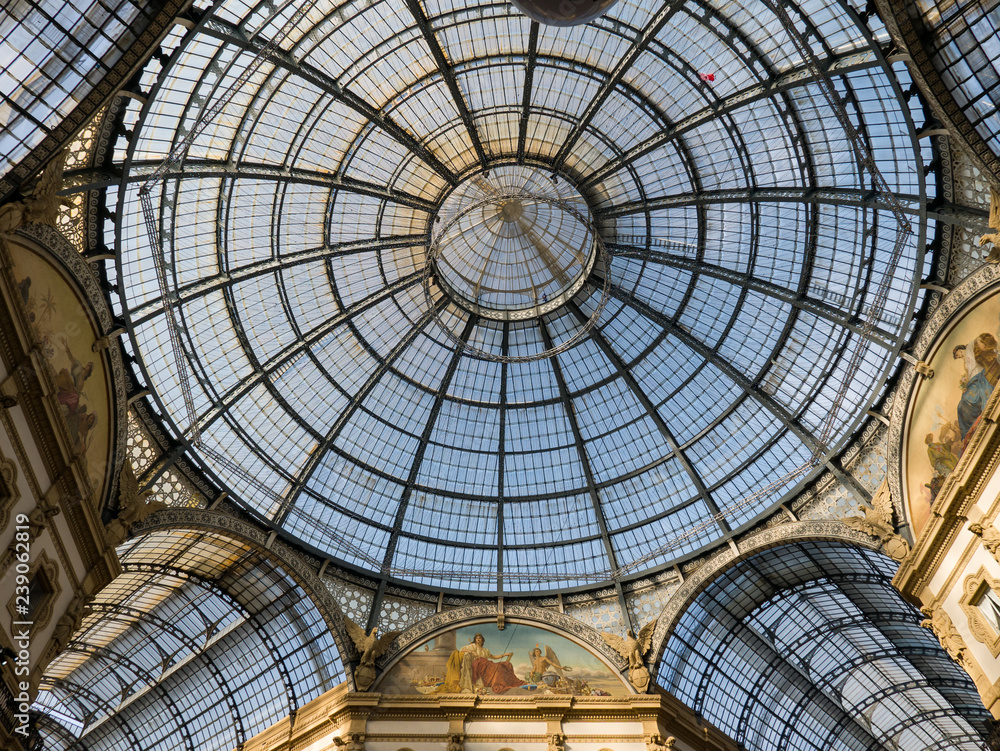 Panoramic View of the Gallery Vittorio Emanuele II