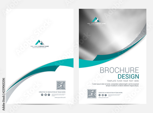 Brochure template flyer design vector background
