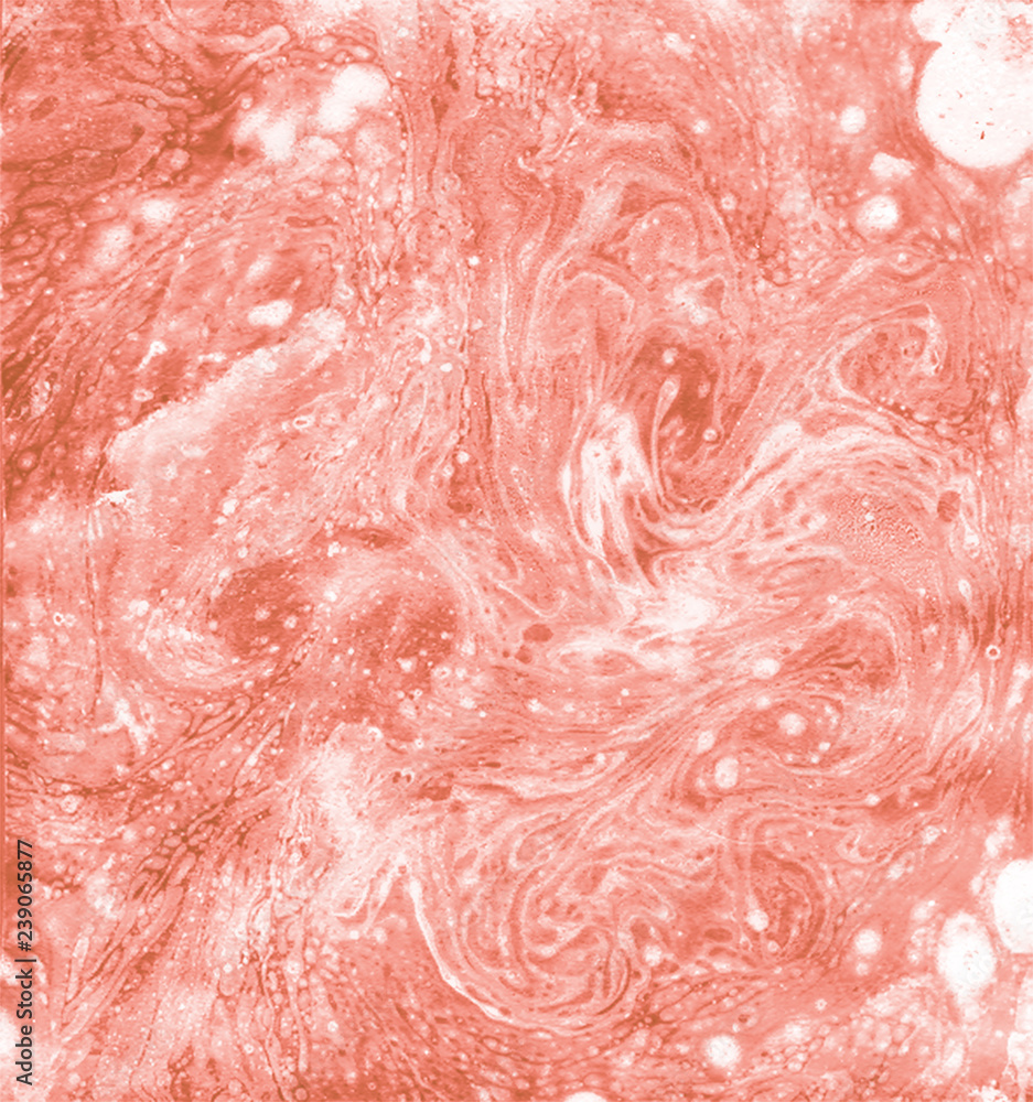 white and pink living coral marble texture