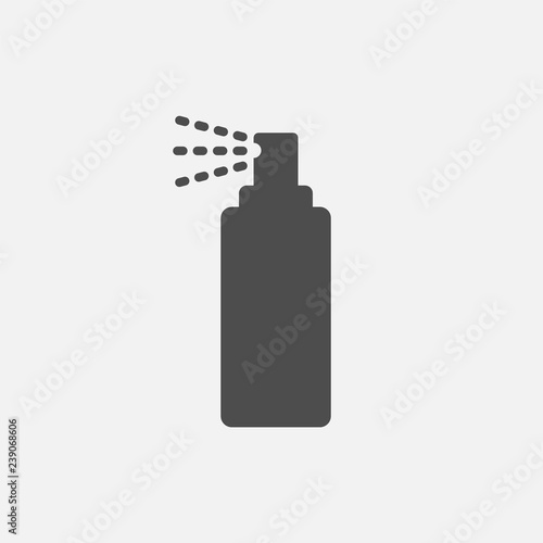 Bottle spray icon isolated on white background. Vector illustration.