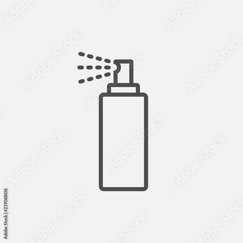 Bottle spray icon isolated on white background. Vector illustration.