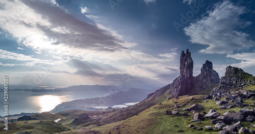 The Old Man Of Storr on the Isle of Skye during sunrise